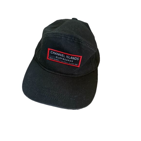Channel Islands Surfboards Mesh Trucker Snapback Hat Black 5 Panel Hipster Surf - Picture 1 of 7